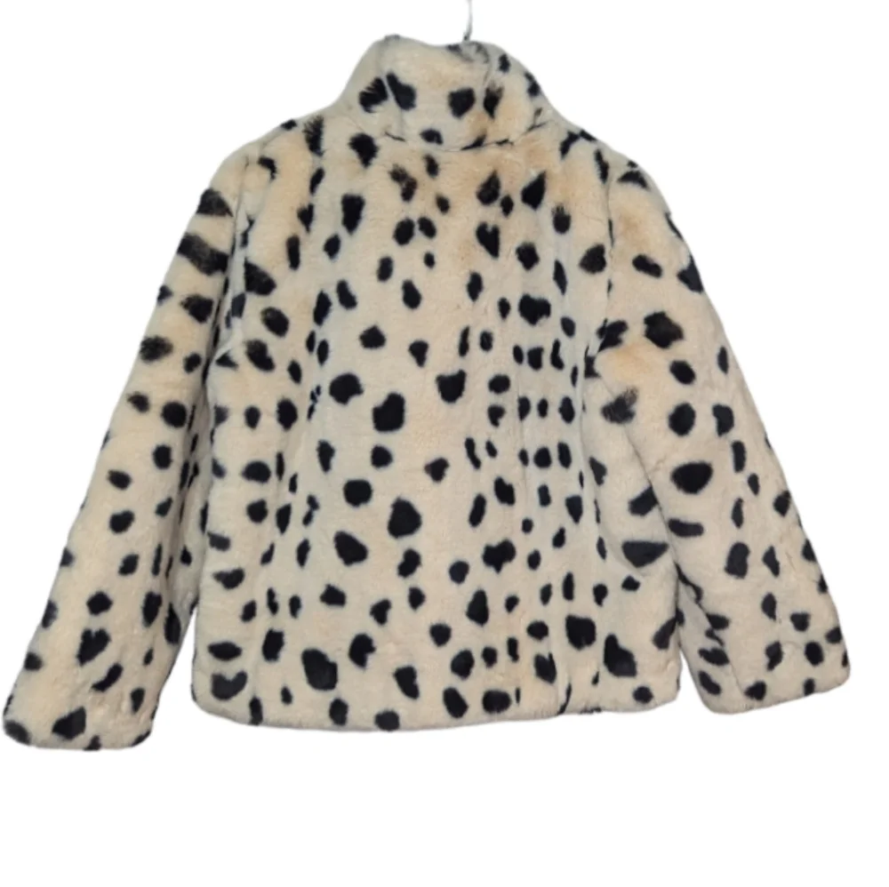 Donna Salyers Fabulous Furs Kid's Wild Cheetah Faux Fur Jacket Size Small